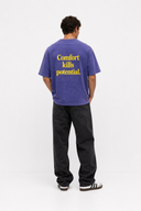 Potential Washed Oversized T-Shirt Purple