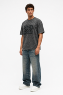 22 Washed Oversized T-Shirt Black