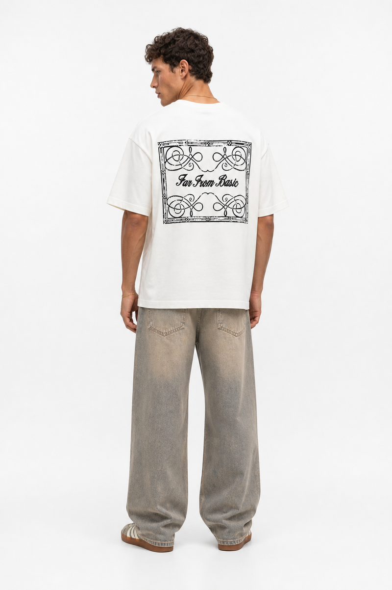 FFB Patch Oversized T-Shirt Ecru