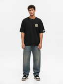 Fleur Oversized T-Shirt Black