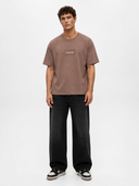 FFB Patch Oversized T-Shirt Brown