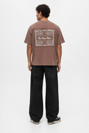 FFB Patch Oversized T-Shirt Brown