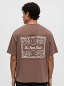 FFB Patch Oversized T-Shirt Brown
