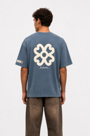 Fleur Oversized T-Shirt Petrol Blue