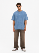 Loyal Washed Oversized T-Shirt Blue