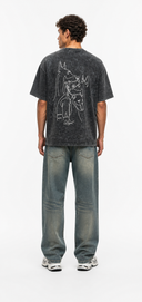 Loyal Washed Oversized T-Shirt Black