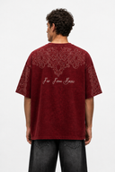 FFB Washed Oversized T-Shirt Burgundy
