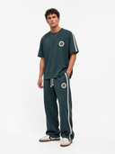 R Embroidered Regular Fit Tracksuit Petrol Blue