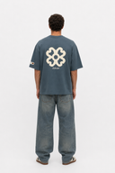 Fleur Oversized T-Shirt Petrol Blue