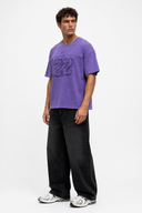 22 Washed Oversized T-Shirt Purple