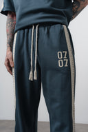 07 Striped Regular Fit Tracksuit Petrol Blue