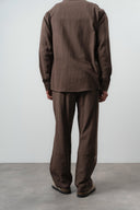 R Embroidered Baggy Sweatpant Brown