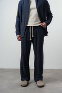 R Embroidered Baggy Sweatpant Navy