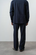 R Embroidered Baggy Sweatpant Navy