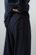 R Embroidered Baggy Sweatpant Navy