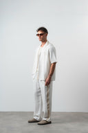Striped Oversized Tracksuit Ecru