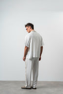 Striped Oversized Tracksuit Ecru