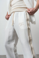 Striped Oversized Tracksuit Ecru