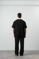 Striped Oversized Tracksuit Black