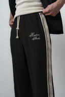 Striped Oversized Tracksuit Black