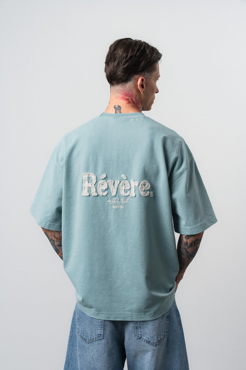 Revere Washed Oversized T-Shirt Blue