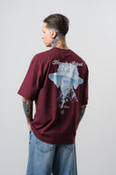 Refined Oversized T-Shirt Burgundy