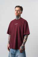 Refined Oversized T-Shirt Burgundy