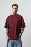 Refined Oversized T-Shirt Burgundy