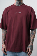Refined Oversized T-Shirt Burgundy