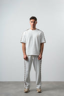 FFB Ethnic Striped Regular Fit Tracksuit Ecru