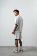 Embroidered Regular Fit Set Ecru