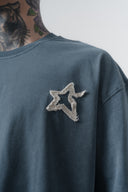 Saint Oversized T-Shirt Petrol Blue