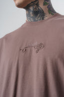 Route Oversized T-Shirt Brown