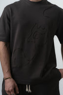 Embroidered Regular Fit Set Brown