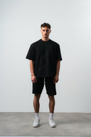 Embroidered Regular Fit Set Black