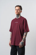 No Port Oversized T-Shirt Burgundy