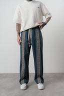 Ethnic Baggy Sweatpant Petrol Blue