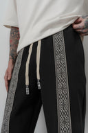 Ethnic Baggy Sweatpant Black