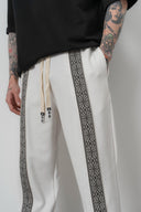 Ethnic Baggy Sweatpant Ecru