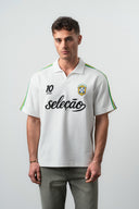 Brazil Regular Fit Retro T-Shirt Ecru
