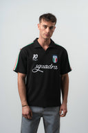 Italia Regular Fit Retro T-Shirt Black