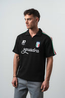 Italia Regular Fit Retro T-Shirt Black