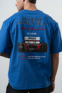 Live Fast Oversized T-Shirt Blue