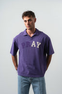 Pray Oversized T-Shirt Purple