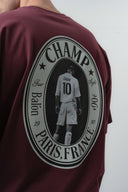 Zidane Oversized T-Shirt Burgundy