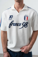 France Regular Fit Retro T-Shirt Ecru