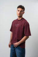 Monte Carlo Oversized T-Shirt Burgundy
