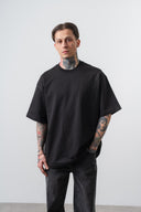 Itsbyzey Spiral Oversized T-Shirt Black