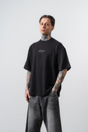 Rosette Oversized T-Shirt Black