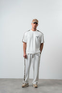 Respire Striped Regular Fit Tracksuit Ecru